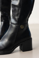 Μπότες ιππασίας με τακούνι - Μαύρο - thefashionproject.gr - La Coquette