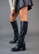 Μπότες κάλτσα με τακούνι Erynn - Μαύρο - thefashionproject.gr - ERYNN