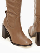 Μπότες κάλτσα με τακούνι Erynn - Τάουπε - thefashionproject.gr - ERYNN