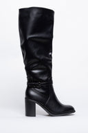 Μπότες με μικρό τοκά - Μαύρο - thefashionproject.gr - Sixth Sens