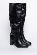 Μπότες με μικρό τοκά - Μαύρο - thefashionproject.gr - Sixth Sens