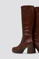 Μπότες ψηλές με φιάπα Mariamare - Mocha - thefashionproject.gr - MARIAMARE