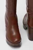 Μπότες ψηλές με φιάπα Mariamare - Mocha - thefashionproject.gr - MARIAMARE