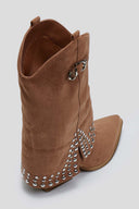 Μπότες suede cowboy με γκέτα και τρουκς ERYNN