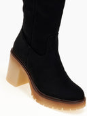 Μπότες suede με κρεπ τακούνι Erynn
