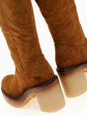 Μπότες suede με κρεπ τακούνι Erynn