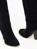 Μπότες suede με τακούνι