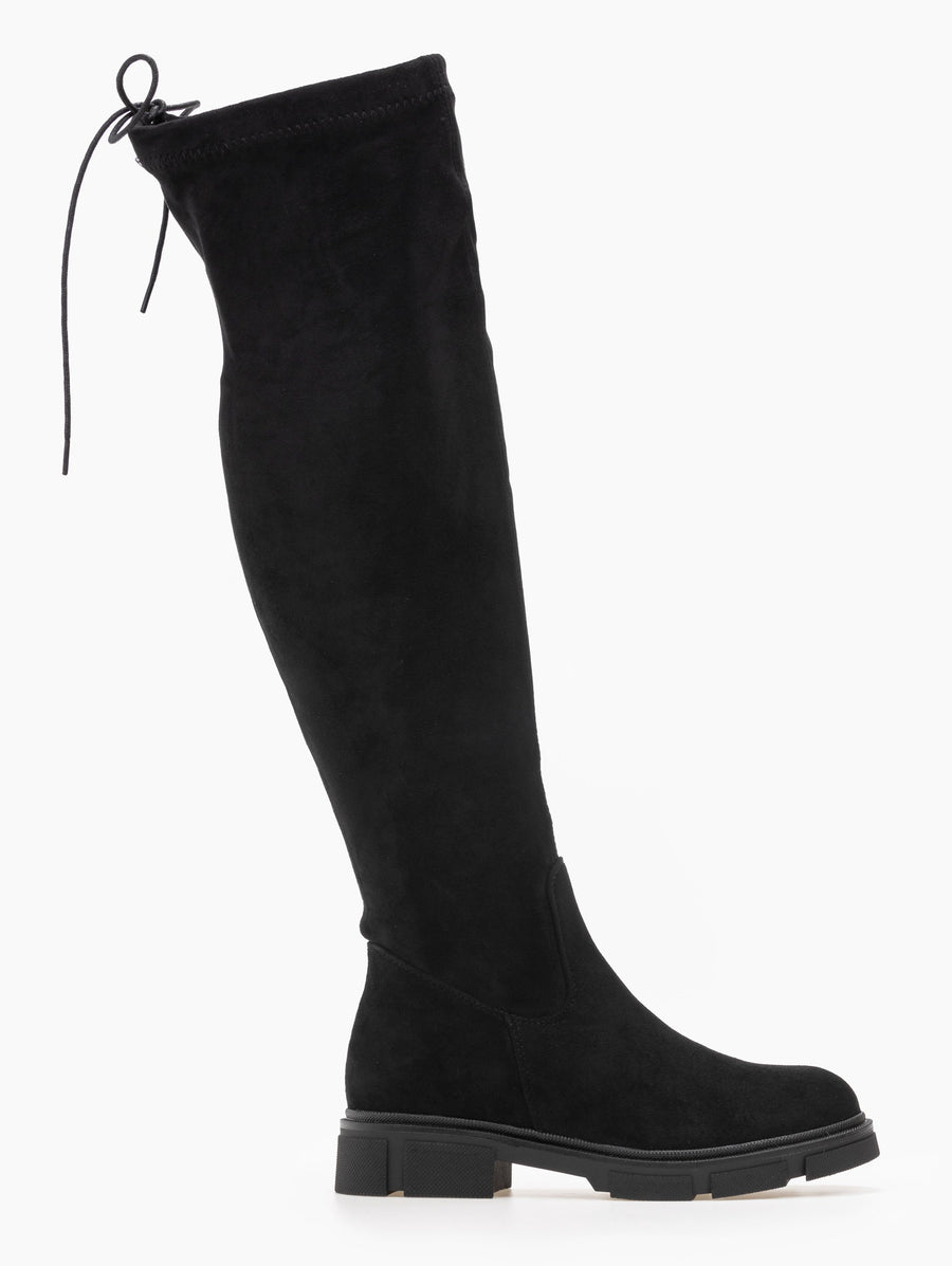 Μπότες πάνω από το γόνατο suede