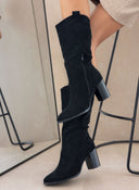 Μπότες western με οβάλ τελείωμα - Μαύρο - thefashionproject.gr - The Fashion Project