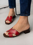 Mules ανοιχτά με ανοίγματα - Κόκκινο - thefashionproject.gr - Stephan