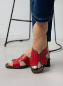 Mules ανοιχτά με ανοίγματα - Κόκκινο - thefashionproject.gr - Stephan