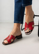 Mules ανοιχτά με ανοίγματα - Κόκκινο - thefashionproject.gr - Stephan