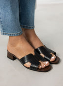 Mules ανοιχτά με ανοίγματα - Μαύρο - thefashionproject.gr - Stephan