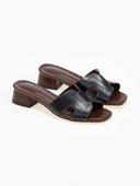 Mules ανοιχτά με ανοίγματα - Μαύρο - thefashionproject.gr - Stephan