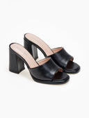 Mules ανοιχτά με φάσα - Μαύρο - thefashionproject.gr - CM Paris