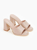 Mules ανοιχτά με φάσα - Nude - thefashionproject.gr - CM Paris