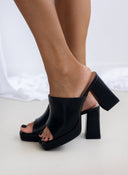 Mules ανοιχτά με φιάπα - Μαύρο - thefashionproject.gr - CM Paris