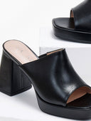 Mules ανοιχτά με φιάπα - Μαύρο - thefashionproject.gr - CM Paris