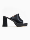 Mules ανοιχτά με φιάπα - Μαύρο - thefashionproject.gr - CM Paris