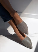 Mules ανοιχτά με στρας TFP - Ασημί - thefashionproject.gr - TFP