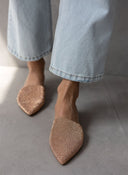 Mules ανοιχτά με στρας TFP - Χαλκός - thefashionproject.gr - TFP
