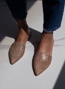 Mules ανοιχτά με στρας TFP - Χαλκός - thefashionproject.gr - TFP