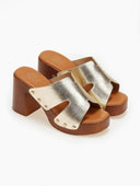 Mules ανοιχτά με τρουκς ERYNN - Χρυσό - thefashionproject.gr - ERYNN