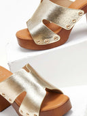 Mules ανοιχτά με τρουκς ERYNN - Χρυσό - thefashionproject.gr - ERYNN