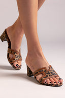 Mules ανοιχτά με ύφασμα ERYNN - Leopard - thefashionproject.gr - ERYNN