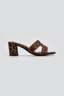 Mules ανοιχτά με ύφασμα ERYNN - Leopard - thefashionproject.gr - ERYNN