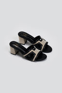 Mules ανοιχτά με ύφασμα ERYNN - Μαύρο - thefashionproject.gr - ERYNN