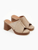Mules ανοιχτά suede ERYNN - Μπεζ - thefashionproject.gr - ERYNN