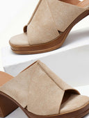 Mules ανοιχτά suede ERYNN - Μπεζ - thefashionproject.gr - ERYNN