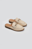 Mules από ψάθα ERYNN - Μπεζ - thefashionproject.gr - ERYNN