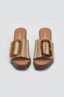 Mules από ψάθα με εφέ τοκά Refresh 172522