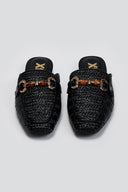 Mules από ψάθα Xti 143803 - Μαύρο - thefashionproject.gr - Xti Footwear