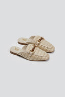 Mules από ψάθα Xti 143803 - Μπεζ - thefashionproject.gr - Xti Footwear