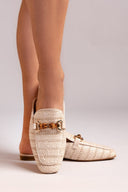 Mules από ψάθα Xti 143803 - Μπεζ - thefashionproject.gr - Xti Footwear