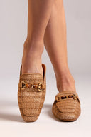 Mules από ψάθα Xti 143803 - Τάουπε - thefashionproject.gr - Xti Footwear