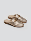 Mules δερμάτινα κλειστά Ragazza - Άμμου - thefashionproject.gr - RAGAZZA