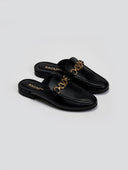 Mules δερμάτινα κλειστά Ragazza - Μαύρο - thefashionproject.gr - RAGAZZA