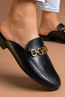 Mules δερμάτινα κλειστά Ragazza - Μαύρο - thefashionproject.gr - RAGAZZA