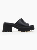 Mules δερμάτινα με chunky σόλα Ragazza 01243