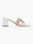 Mules δερμάτινα με διχρωμία Mariella Fabiani 2491/5