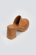 Mules δερμάτινα με φαρδιά φάσα TFP - Ταμπά - thefashionproject.gr - TFP