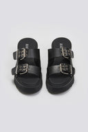 Mules δερμάτινα με τοκάδες Ragazza 01245 - Μαύρο - thefashionproject.gr - RAGAZZA - 24166002003