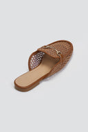 Mules φλατ με διαφάνεια ERYNN - Κάμελ - thefashionproject.gr - ERYNN - 23612008002