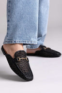 Mules φλατ με διαφάνεια ERYNN - Μαύρο - thefashionproject.gr - ERYNN - 23612002002