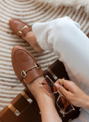 Mules φλατ με μεταλλικό διακοσμητικό TFP - Ταμπά - thefashionproject.gr - TFP