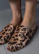 Mules φλατ με print estil - Leopard - thefashionproject.gr - Estil